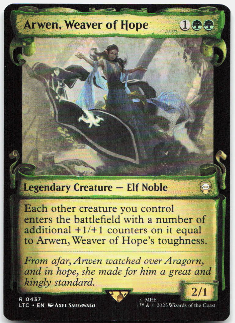 Arwen, Weaver of Hope (Showcase Scrolls) NM R Commander: The Lord of the Rings: