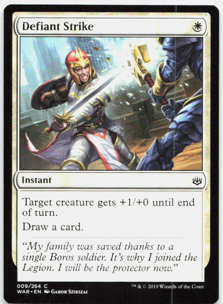 Defiant Strike NM C War of the Spark 9