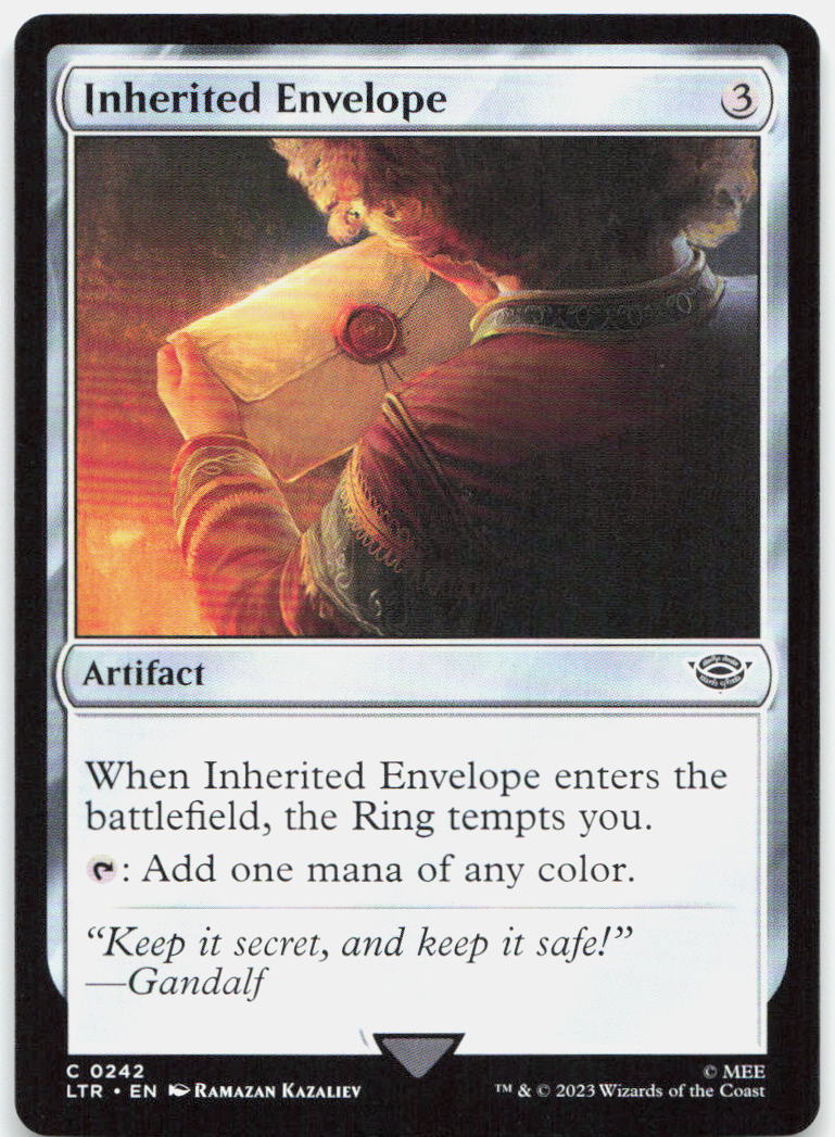 Inherited Envelope NM C Universes Beyond: The Lord of the Rings: Tales of Middle-earth 242