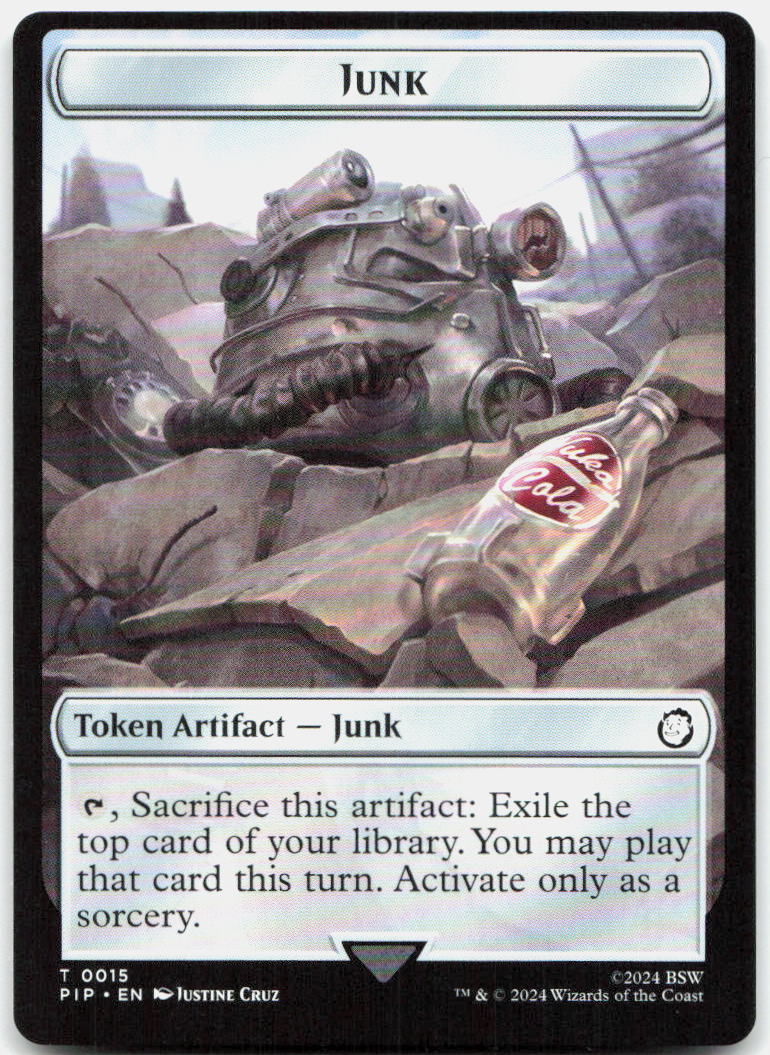 Thopter // Junk Double-Sided Token NM T Universes Beyond: Fallout 17 // 15