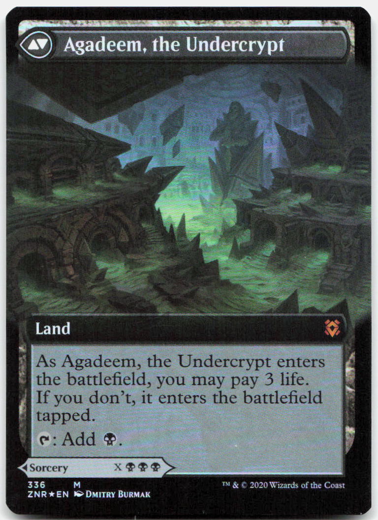 Agadeem's Awakening (Extended Art) NM Foil M Zendikar Rising 336