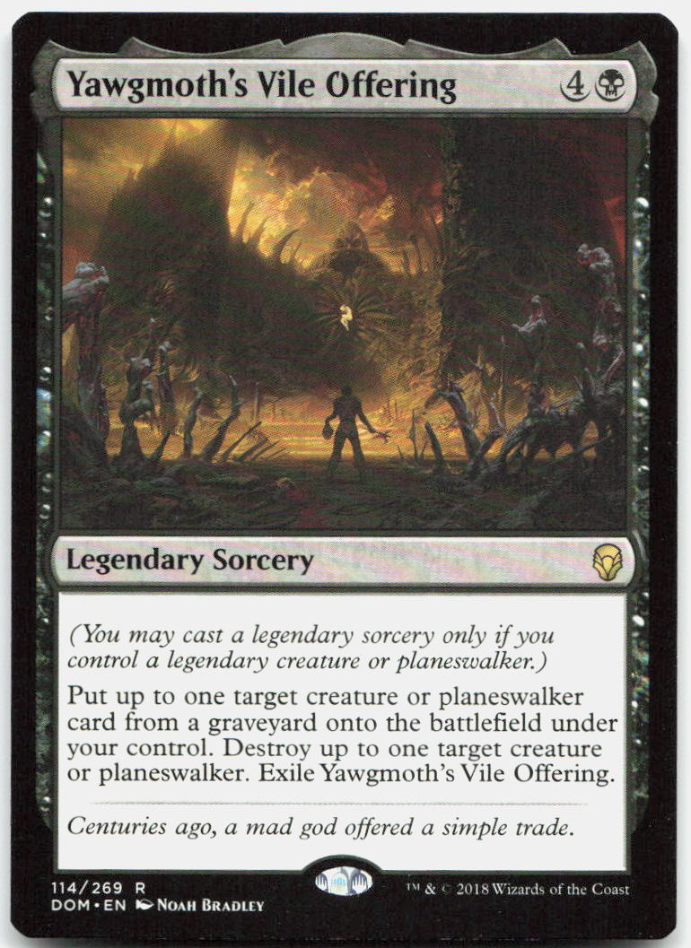 Yawgmoth's Vile Offering NM R Dominaria 114