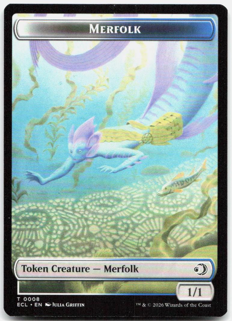 Shapeshifter // Merfolk Double-Sided Token NM T Lorwyn Eclipsed 1 // 8
