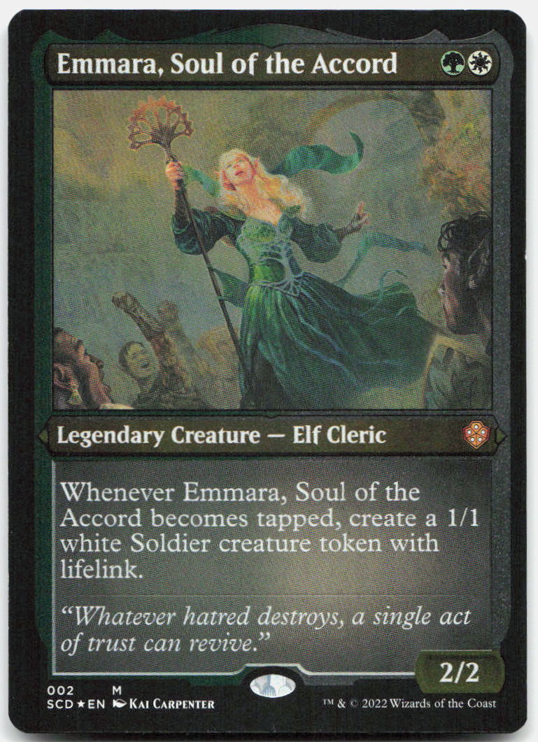 Emmara, Soul of the Accord (Foil Etched) NM Foil M Starter Commander Decks 2