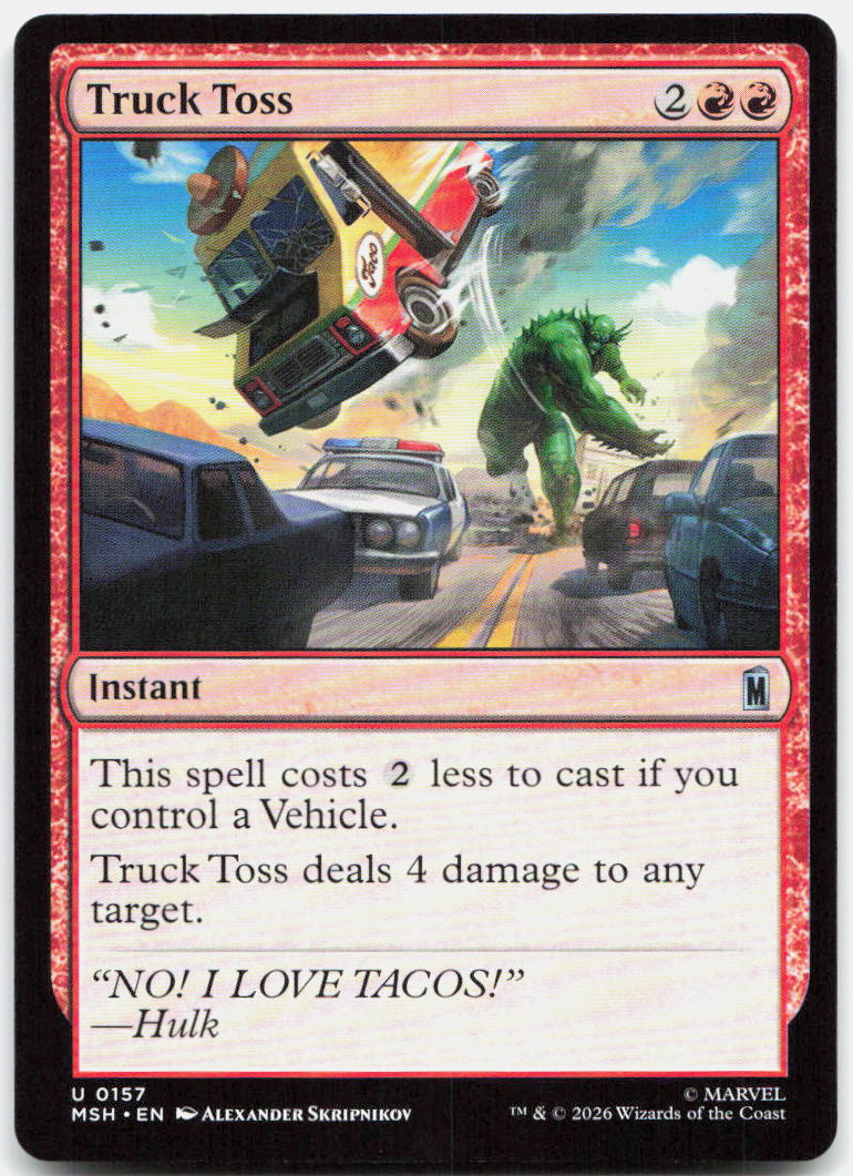 Truck Toss NM U Marvel Super Heroes 157