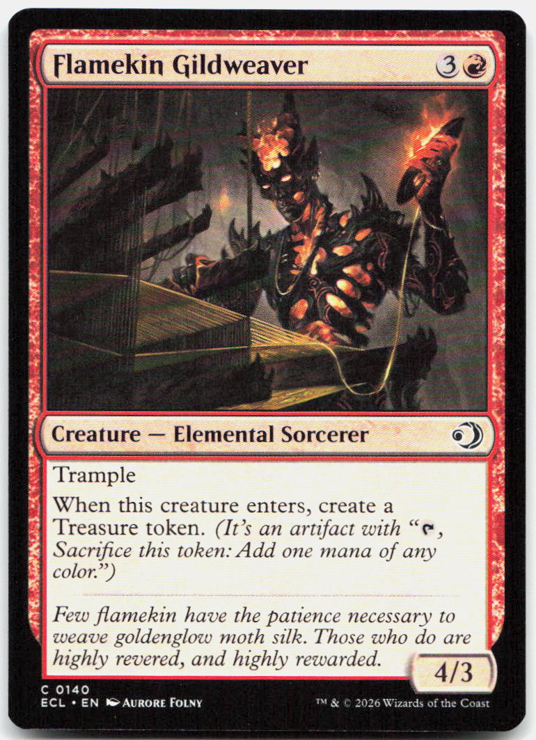 Flamekin Gildweaver NM C Lorwyn Eclipsed 140