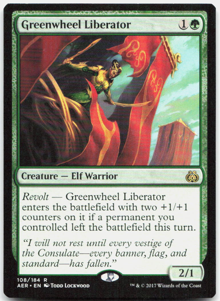 Greenwheel Liberator NM R Aether Revolt 108