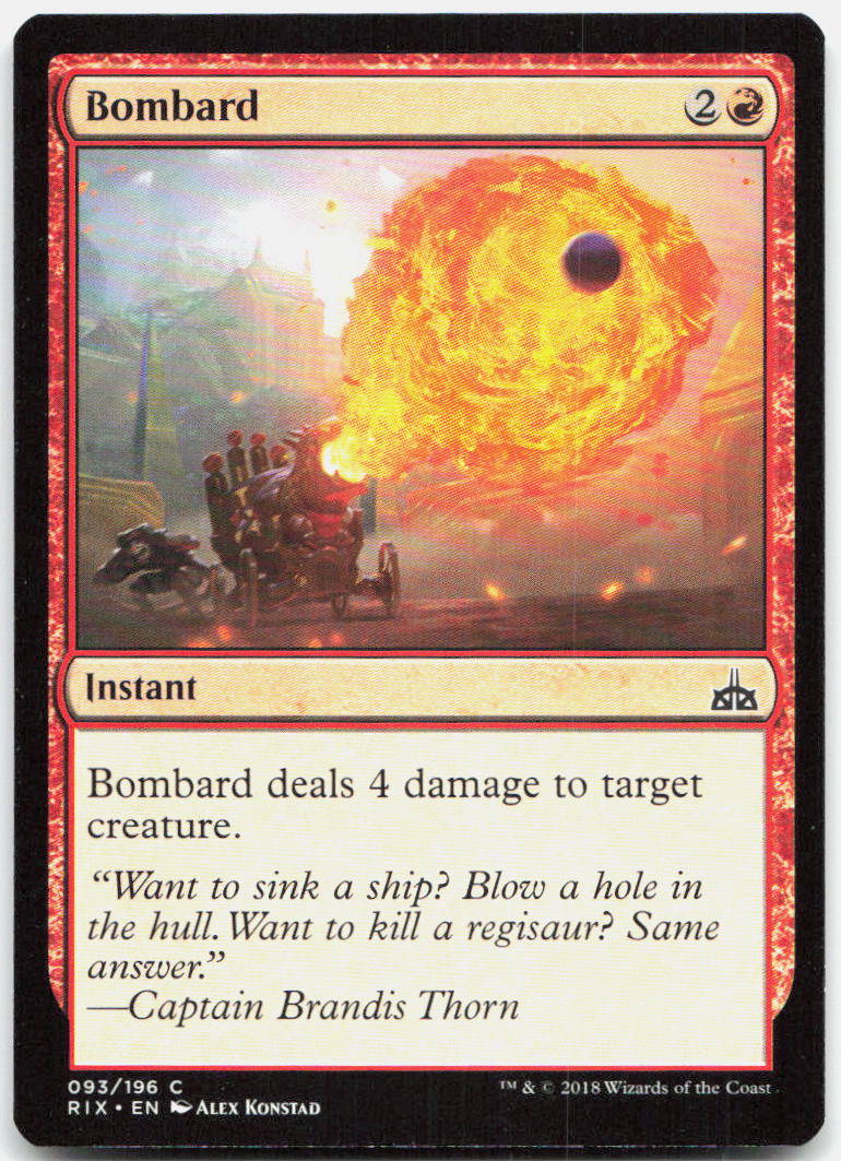 Bombard NM C Rivals of Ixalan 93