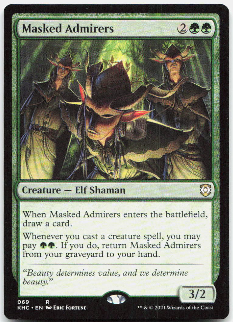 Masked Admirers NM R Commander: Kaldheim 69