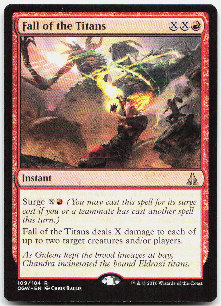 Fall of the Titans NM R Oath of the Gatewatch 109