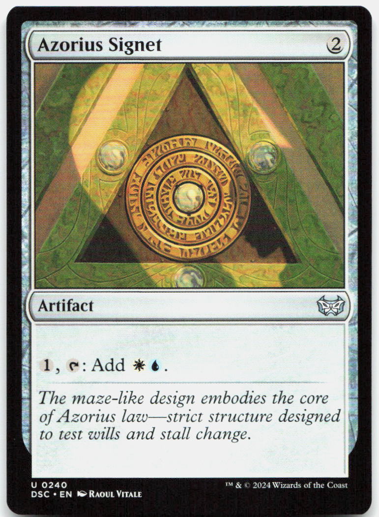 Azorius Signet NM U Commander: Duskmourn: House of Horror 240