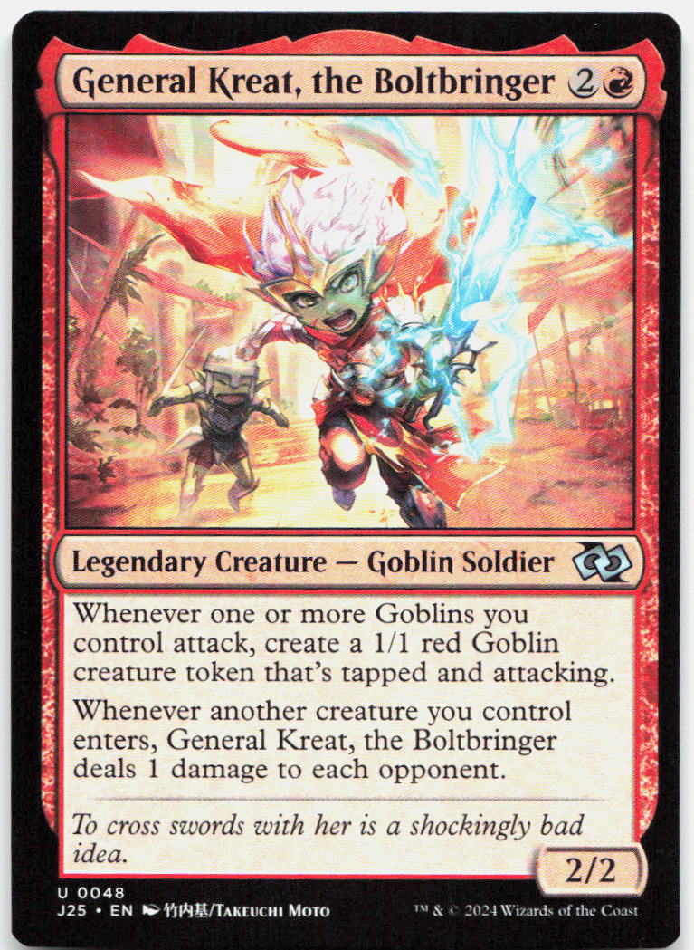 General Kreat, the Boltbringer (Anime) NM U Foundations Jumpstart 48