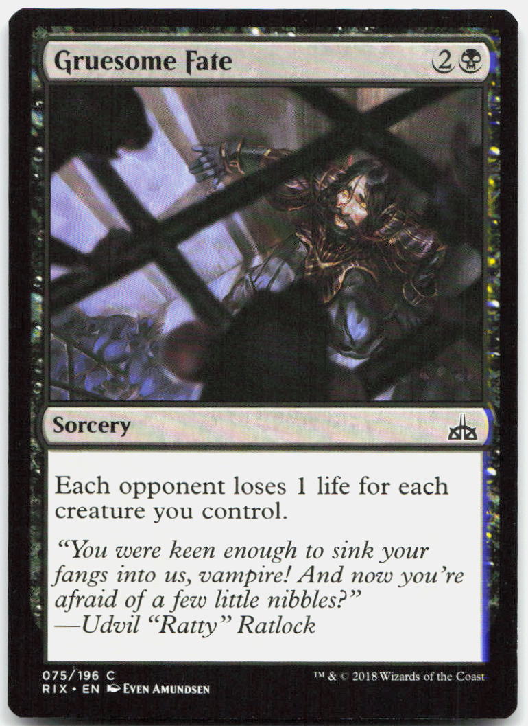 Gruesome Fate NM C Rivals of Ixalan 75
