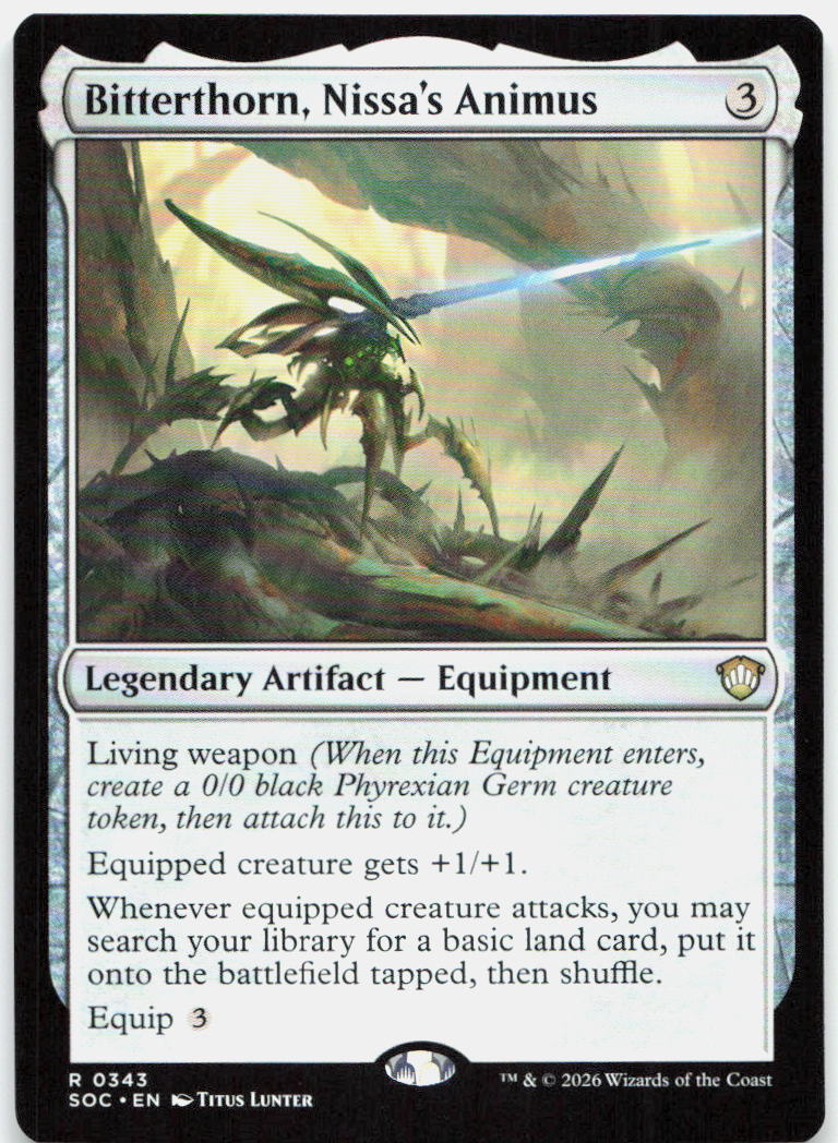 Bitterthorn, Nissa's Animus NM R Commander: Secrets of Strixhaven 343