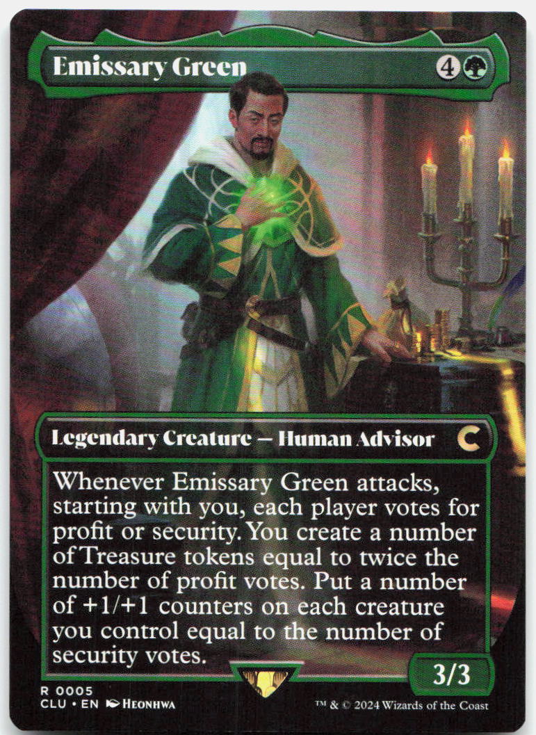 Emissary Green (Borderless) NM R Ravnica: Clue Edition 5