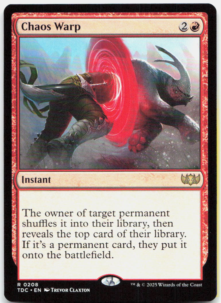 Chaos Warp NM R Commander: Tarkir: Dragonstorm 208