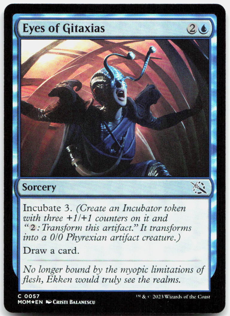 Eyes of Gitaxias NM Foil C March of the Machine 57
