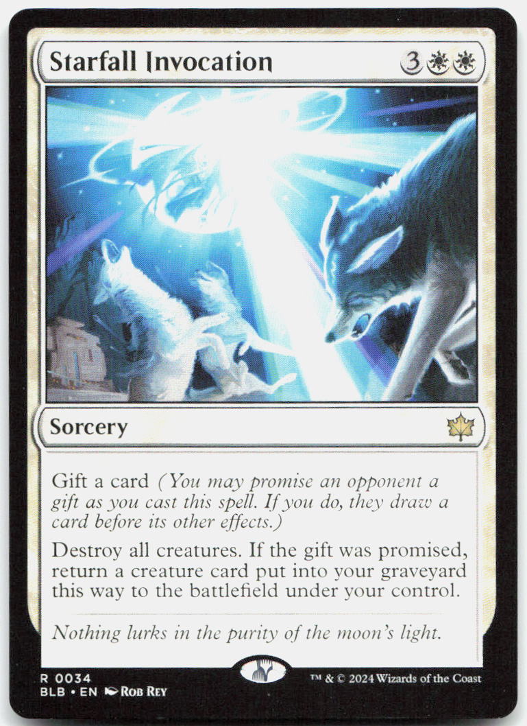 Starfall Invocation NM R Bloomburrow 34