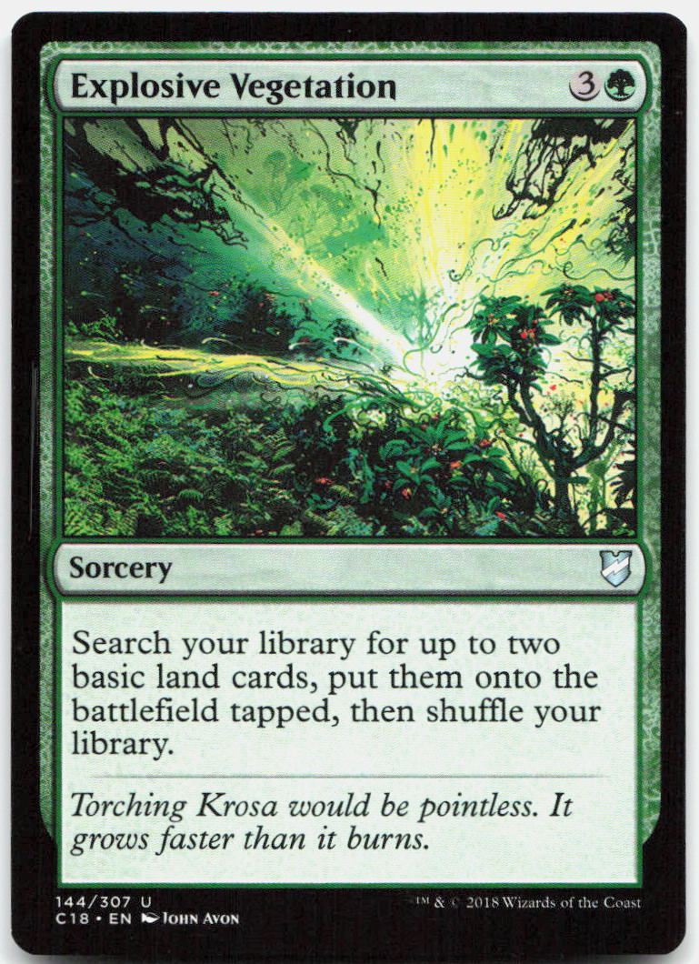 Explosive Vegetation NM U Commander 2018 144