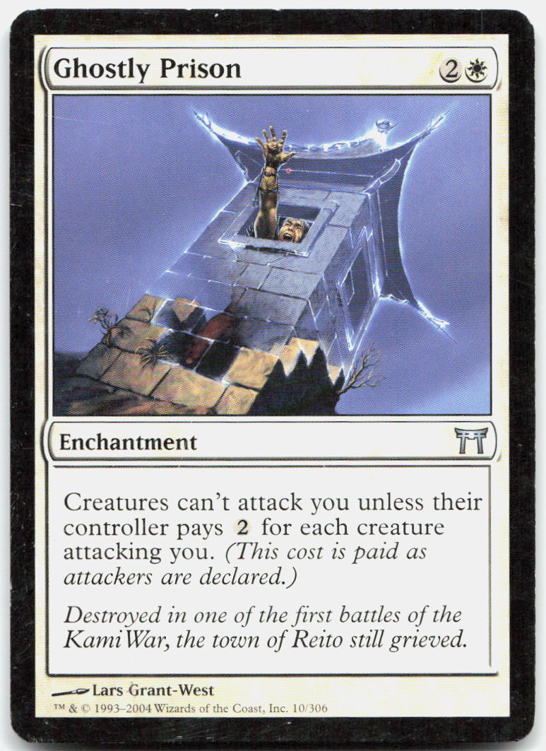 Ghostly Prison NM U Champions of Kamigawa 10