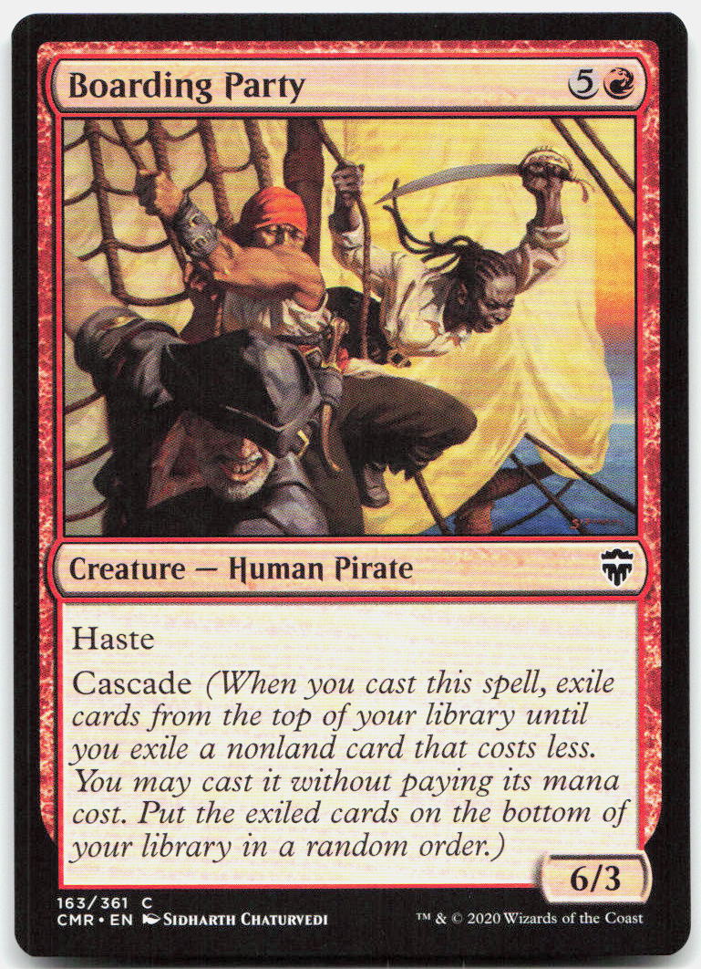 Boarding Party NM C Commander Legends 163