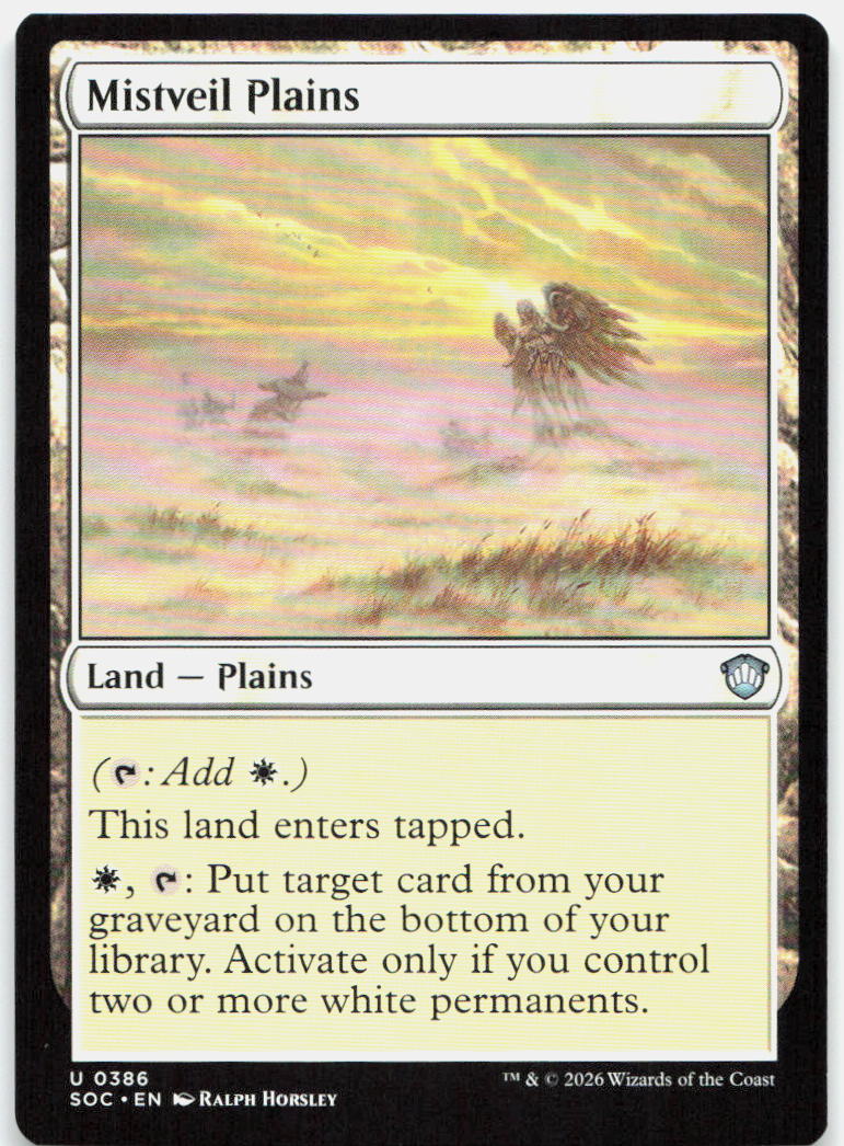 Mistveil Plains NM U Commander: Secrets of Strixhaven 386