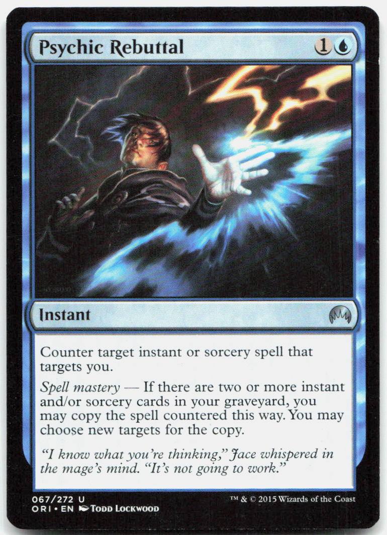 Psychic Rebuttal NM U Magic Origins 67