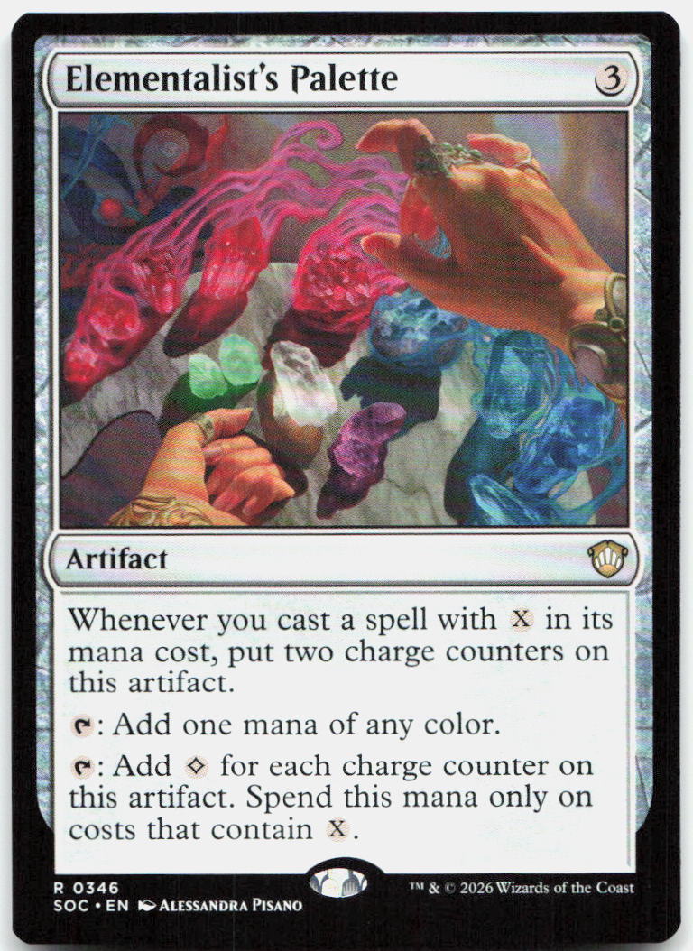 Elementalist's Palette NM R Commander: Secrets of Strixhaven 346