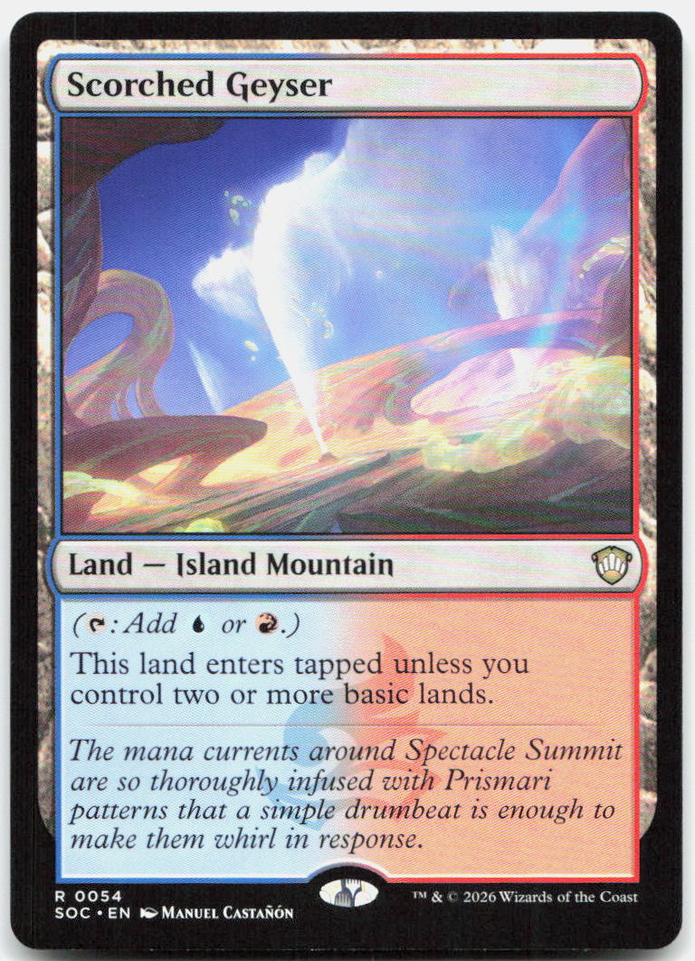 Scorched Geyser NM R Commander: Secrets of Strixhaven 54