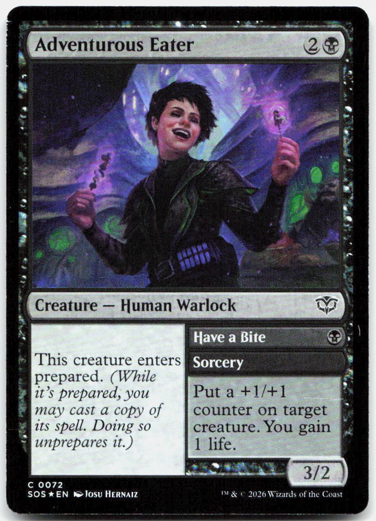 Adventurous Eater NM Foil C Secrets of Strixhaven 72