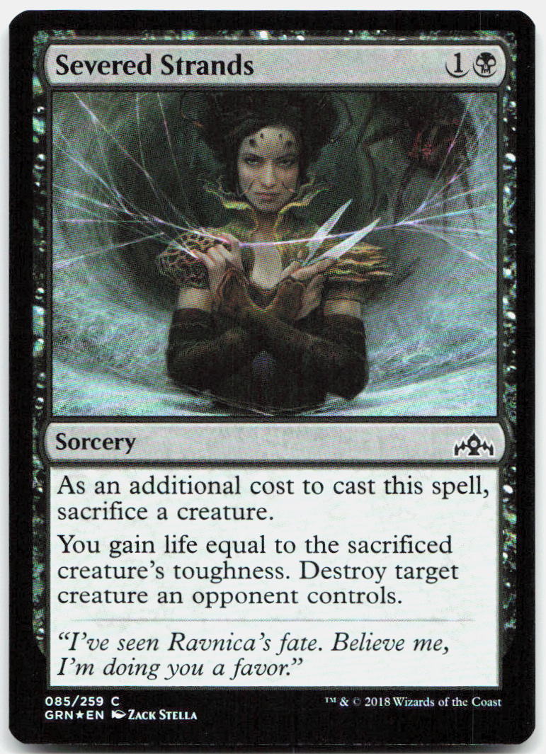 Severed Strands NM Foil C Guilds of Ravnica 85