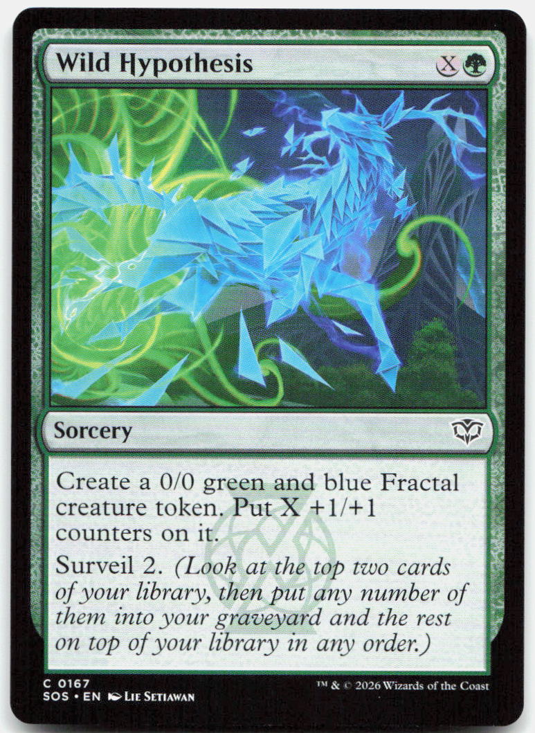 Wild Hypothesis NM C Secrets of Strixhaven 167