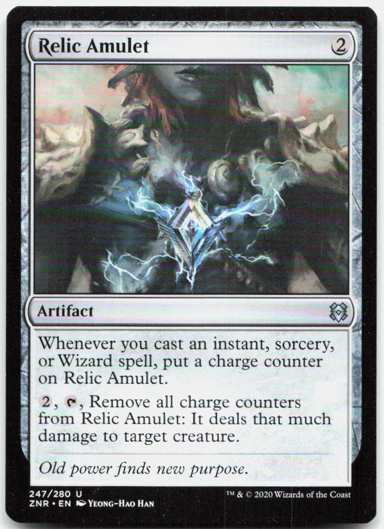 Relic Amulet NM U Zendikar Rising 247