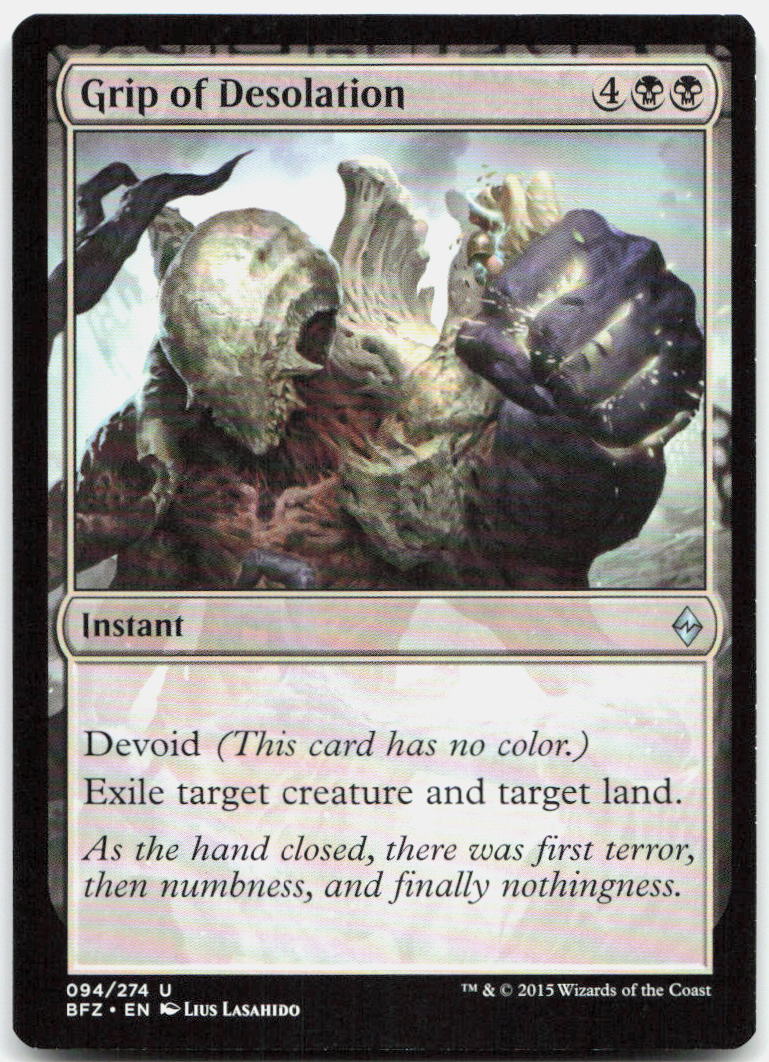 Grip of Desolation NM U Battle for Zendikar 94